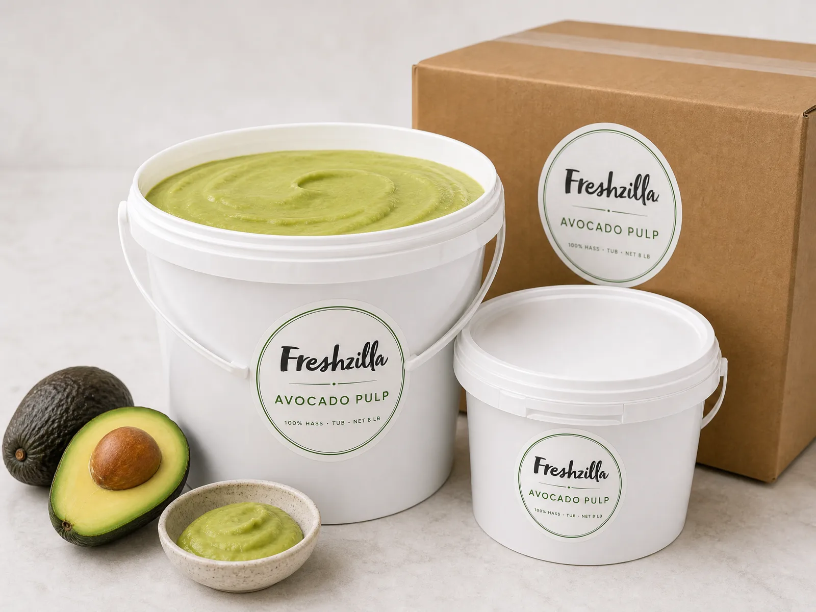 Avocado Pulp Tubs