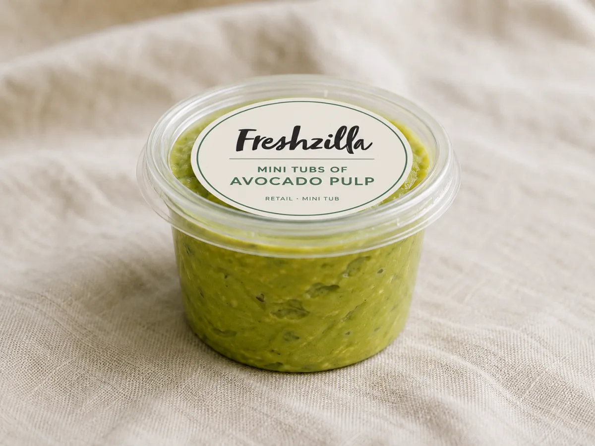 Mini Tubs of Avocado Pulp